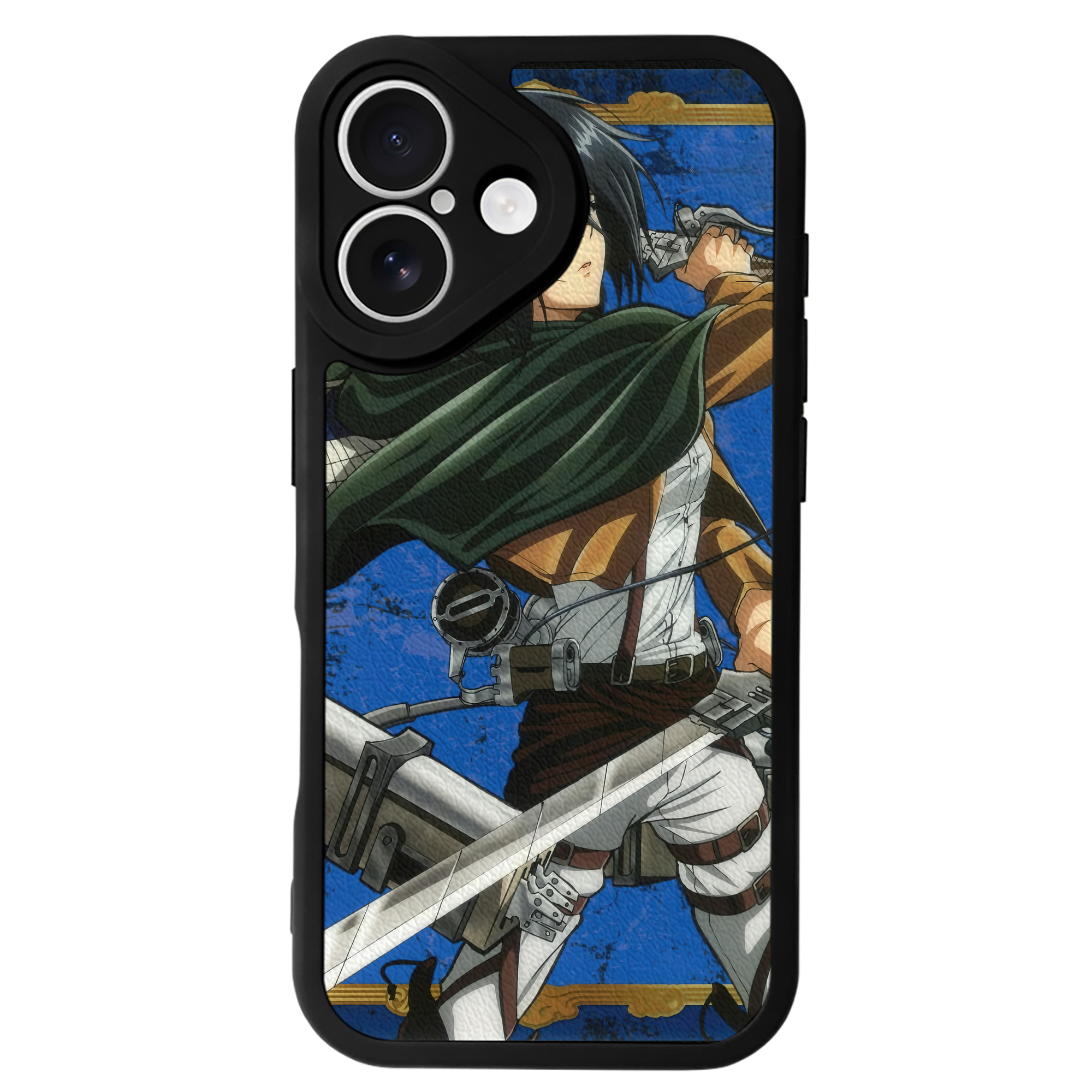 （画像用） 進撃の巨人 Attack on Titan 【iPhone 16シリーズ対応】シリコンスマホケース（レザー調） 材質：シリコン